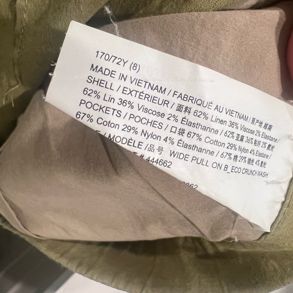 THEORY Linen-Blend Wide-Leg Pants - Picture 8 of 9